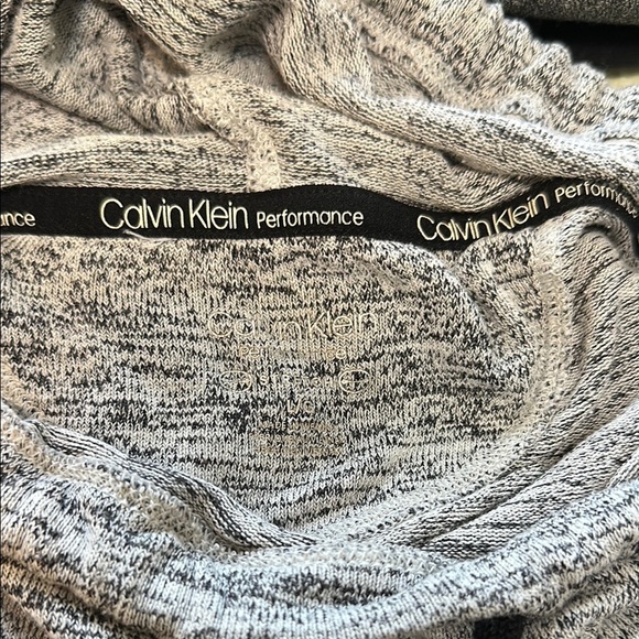 Calvin Klein Gray Hooded Poncho with Drawstring - Picture 7 of 7